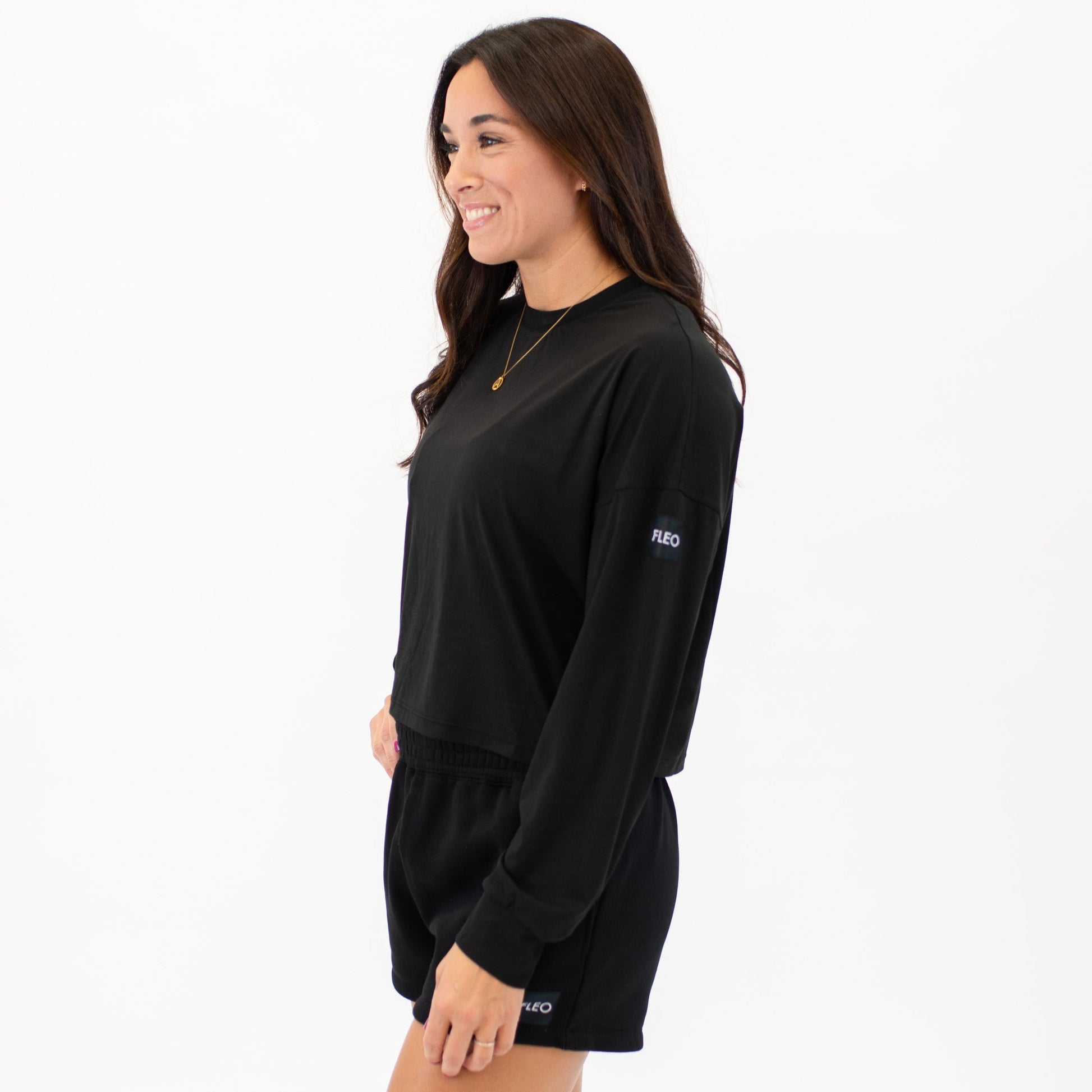 Affinity Oversized Long Sleeve Crop Tee - Skoutley Outdoors LLC