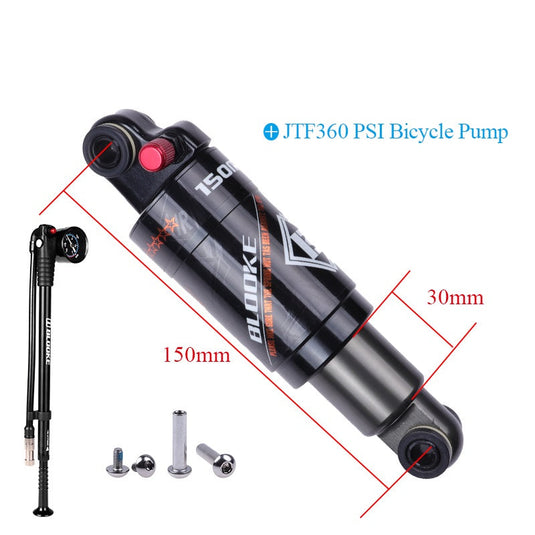 Bike Air Pressure Rear Shock Absorber 120/125/150/165/190mm