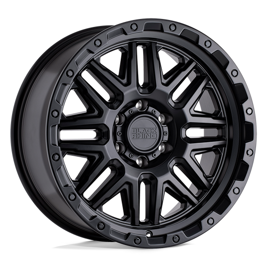 Black Rhino Hard Alloys Alamo Matte Black W/ Black Bolts
