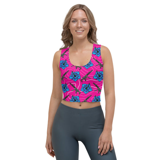 High Capacity Hibiscus Crop Top