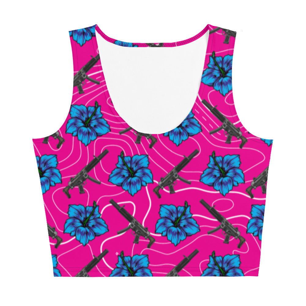 High Capacity Hibiscus Crop Top