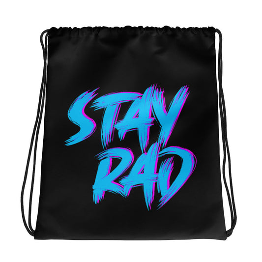 Rad Palm Stay Rad Drawstring bag