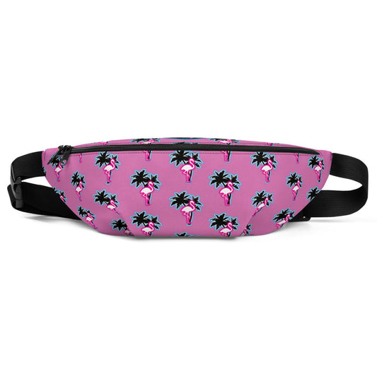 Rad Palm Pink Flamingo Fanny Pack