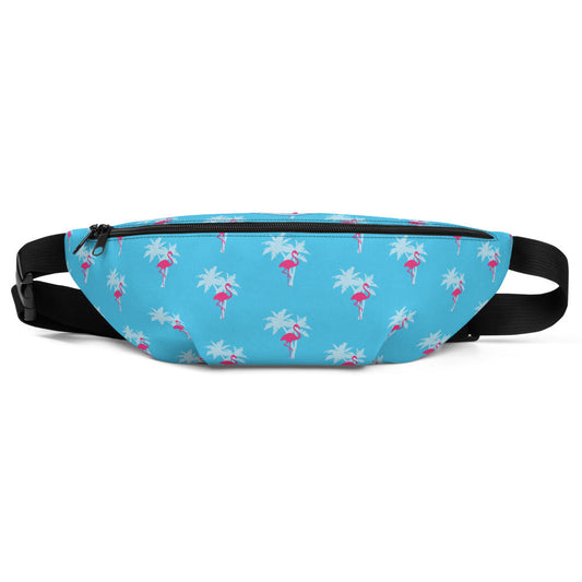Rad Palm Flamingo Blue Fanny Pack