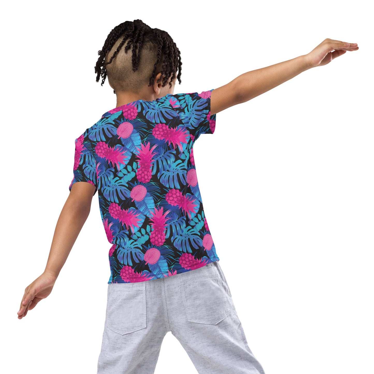 Rad Palm Pineapple Express Kid's Crew Neck T-Shirt