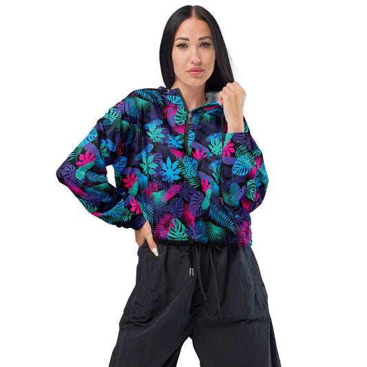 Neon Jungle Women’s Cropped Windbreaker