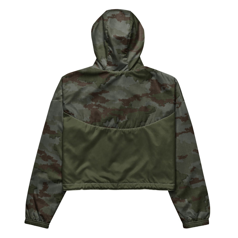 Load image into Gallery viewer, Athleisure Cropped Windbreaker | TerraVerde Camo

