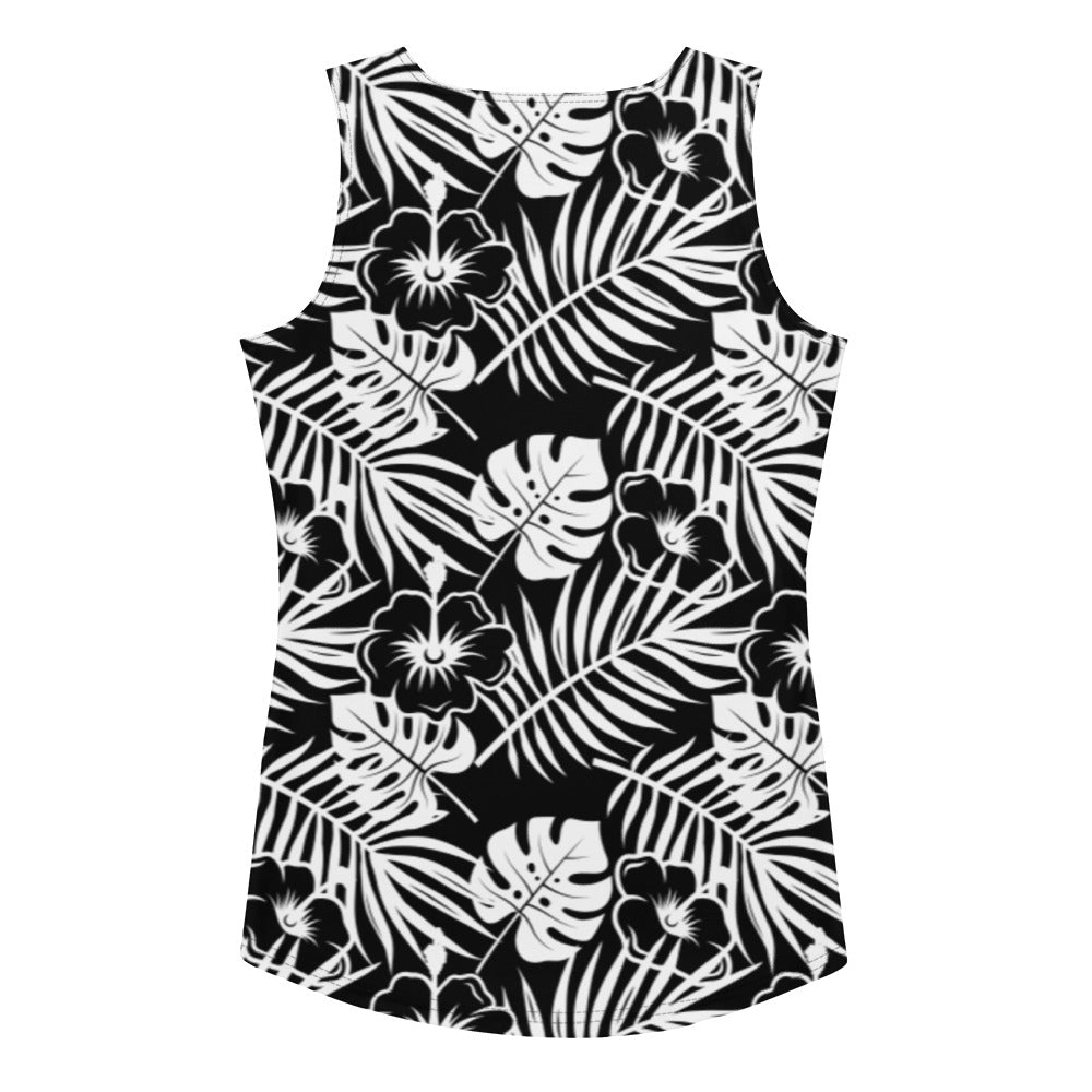 Rad Palm BLK WHT Tank Top