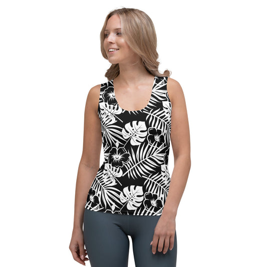 Rad Palm BLK WHT Tank Top