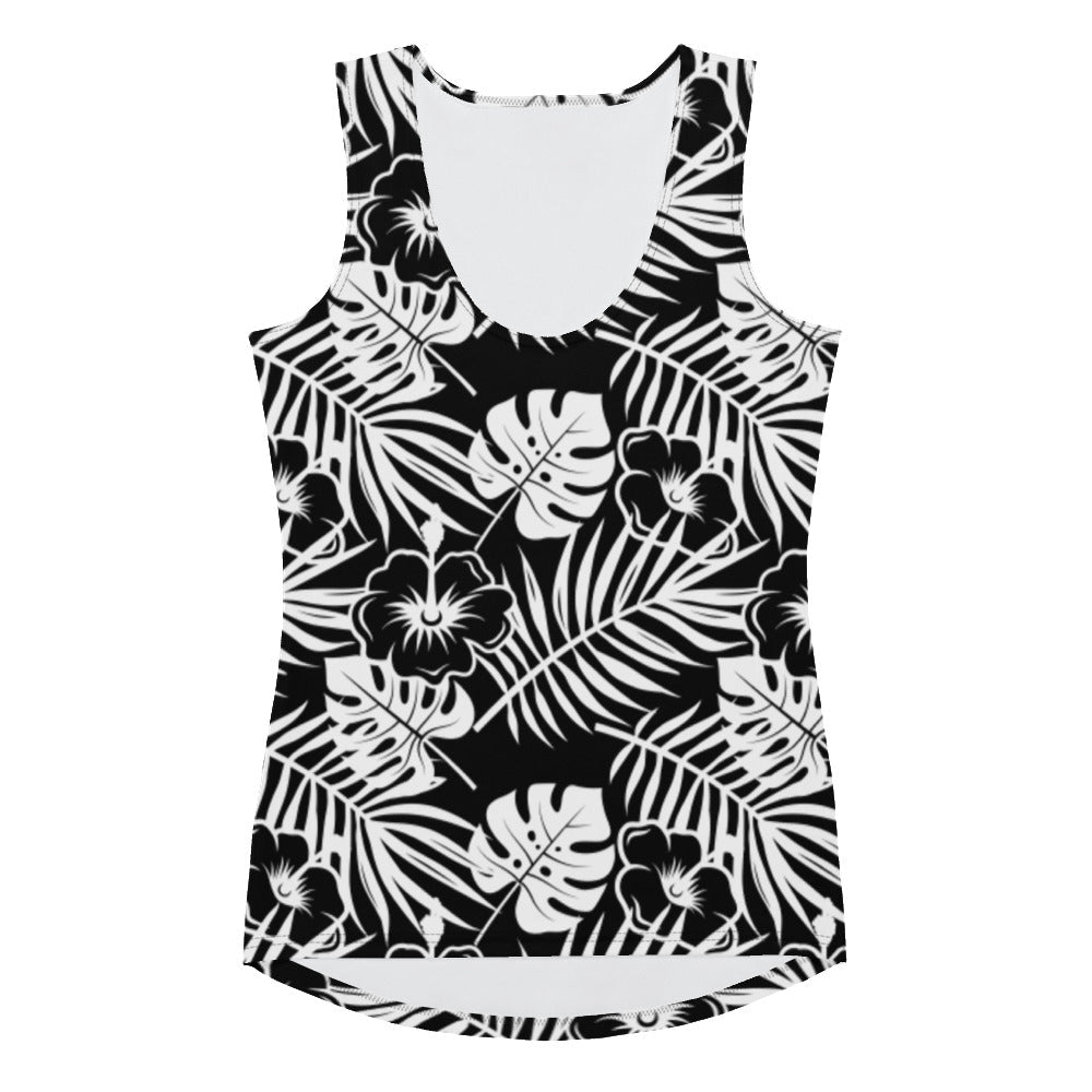 Rad Palm BLK WHT Tank Top