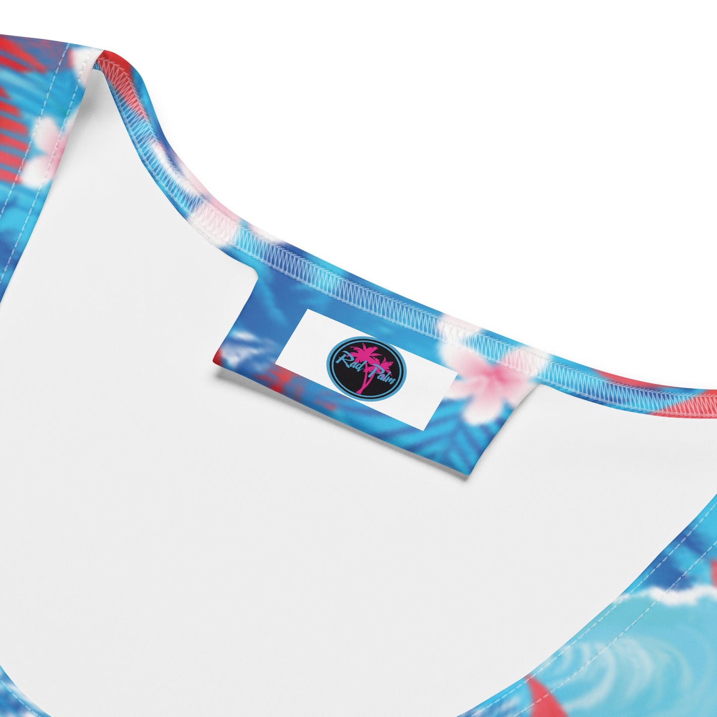 Rad Palm Hibiscus Waves Tank Top