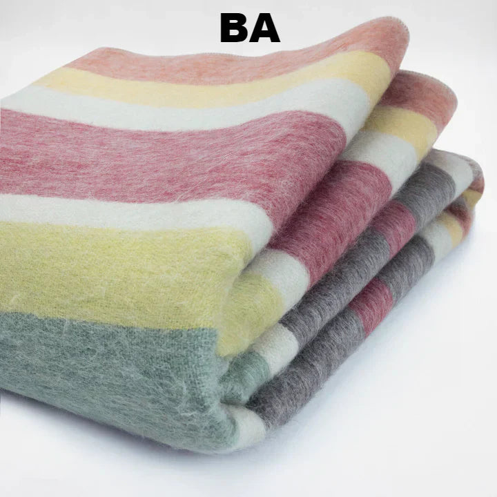 Load image into Gallery viewer, Alpaca Bed Blanket - Striped
