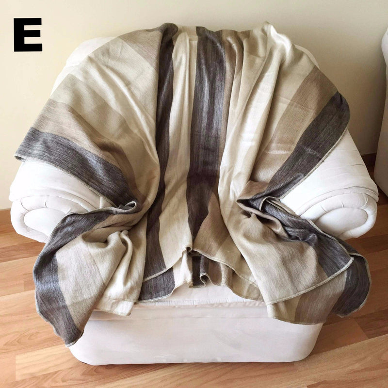 Load image into Gallery viewer, Alpaca Bed Blanket - Striped
