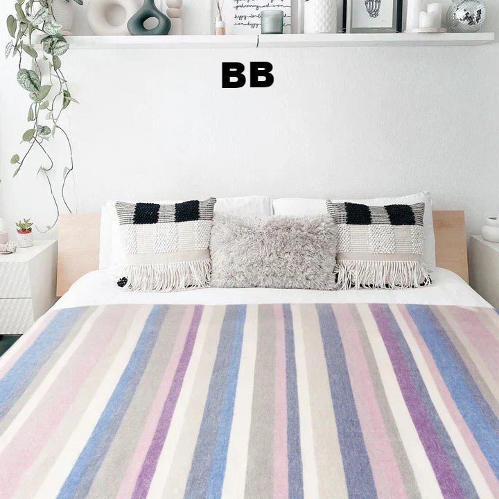 Load image into Gallery viewer, Alpaca Bed Blanket - Striped

