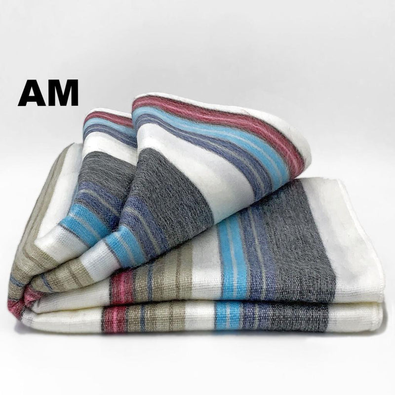 Load image into Gallery viewer, Alpaca Bed Blanket - Striped
