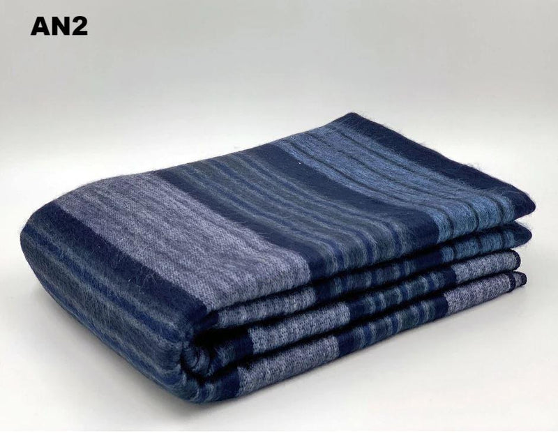 Load image into Gallery viewer, Alpaca Bed Blanket - Striped
