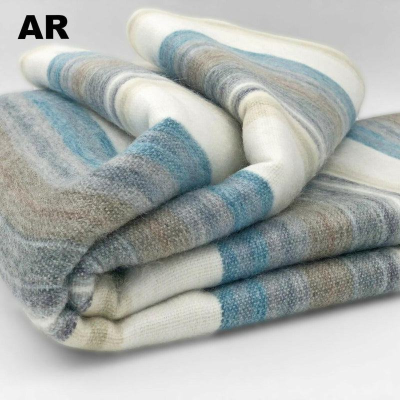 Load image into Gallery viewer, Alpaca Bed Blanket - Striped
