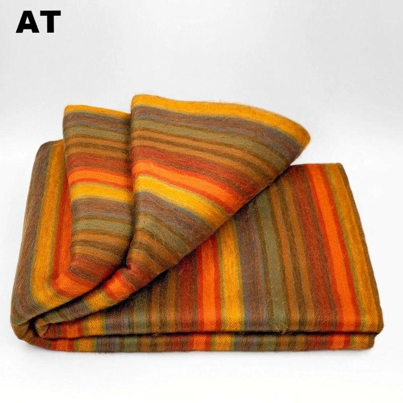 Load image into Gallery viewer, Alpaca Bed Blanket - Striped
