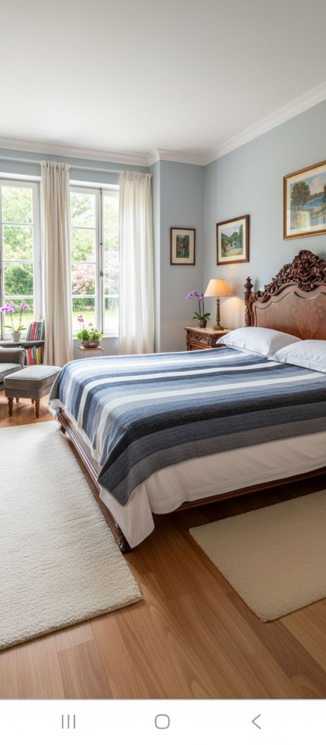 Load image into Gallery viewer, Alpaca Bed Blanket - Striped
