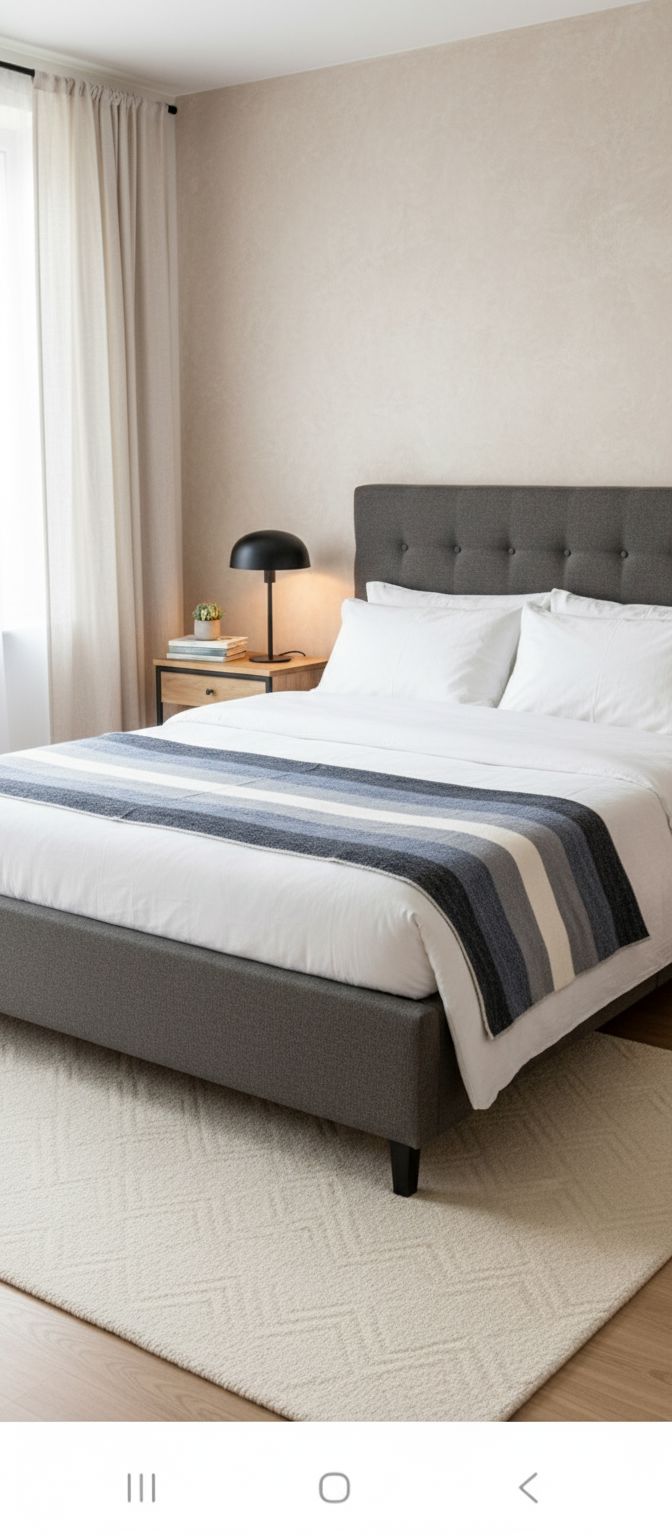 Load image into Gallery viewer, Alpaca Bed Blanket - Striped

