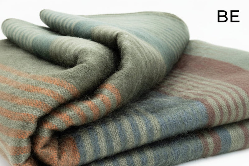 Load image into Gallery viewer, Alpaca Bed Blanket - Striped
