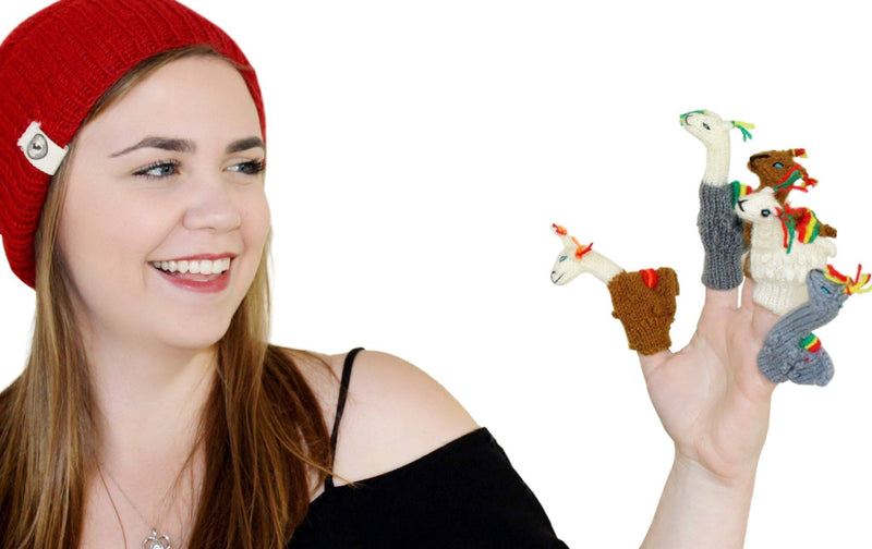 Load image into Gallery viewer, Alpaca Finger Puppet
