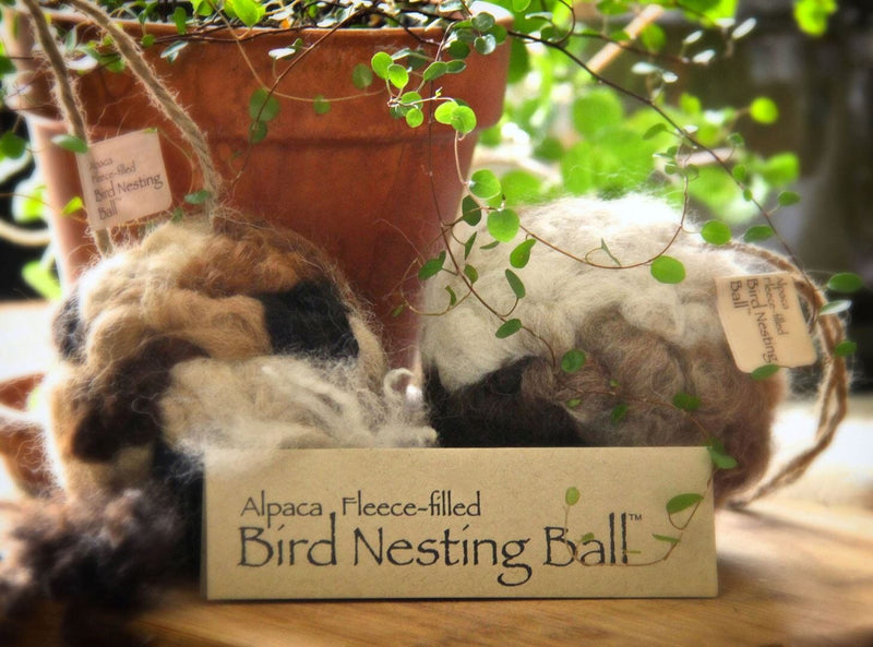 Load image into Gallery viewer, Alpaca Fleece-filled Bird Nesting Ball®

