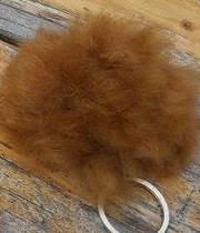 Alpaca Fuzzball Keychain