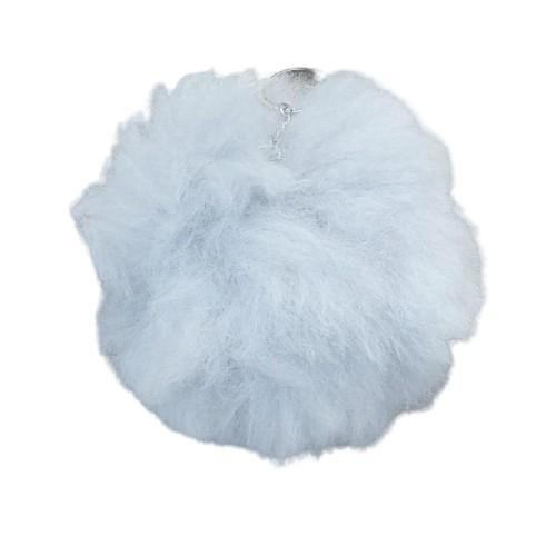 Load image into Gallery viewer, Alpaca Fuzzball Keychain
