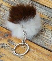 Load image into Gallery viewer, Alpaca Fuzzball Keychain

