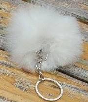 Load image into Gallery viewer, Alpaca Fuzzball Keychain
