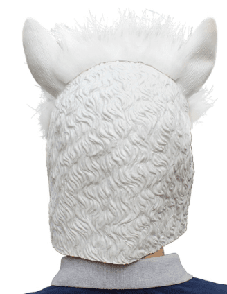 Load image into Gallery viewer, Alpaca Head Latex Party Mask
