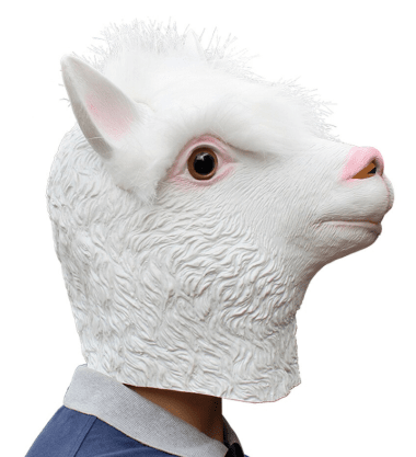 Load image into Gallery viewer, Alpaca Head Latex Party Mask
