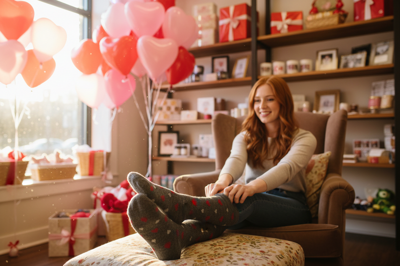 Load image into Gallery viewer, Alpaca Heart Socks
