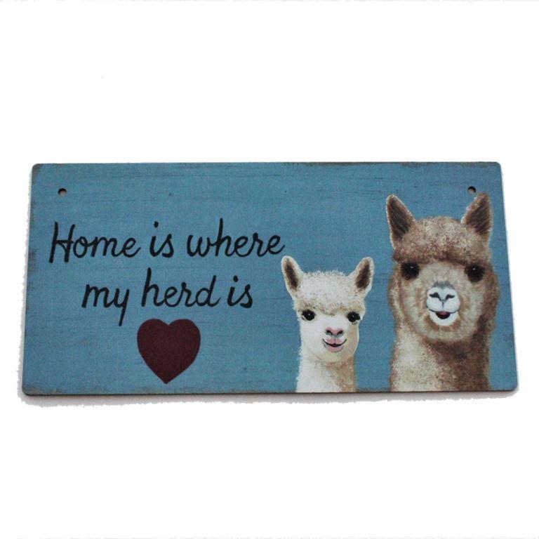 Load image into Gallery viewer, Alpaca Home Decor Wooden Plaque
