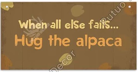 Load image into Gallery viewer, Alpaca Home Decor Wooden Plaque
