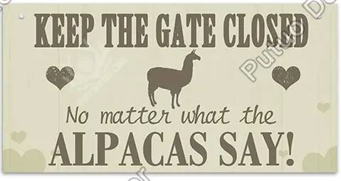 Load image into Gallery viewer, Alpaca Home Decor Wooden Plaque
