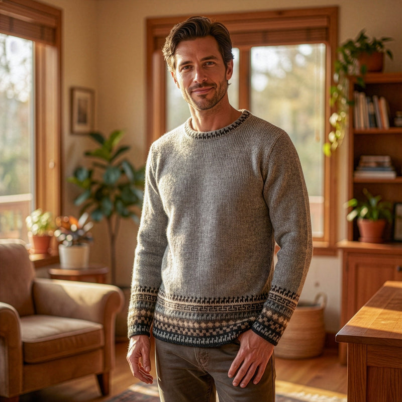 Load image into Gallery viewer, Alpaca Inca Patterned Sweater
