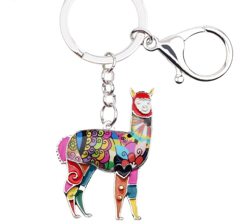 Load image into Gallery viewer, Alpaca Keychain Charm
