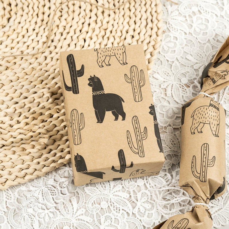 Load image into Gallery viewer, Alpaca Kraft Wrapping Paper
