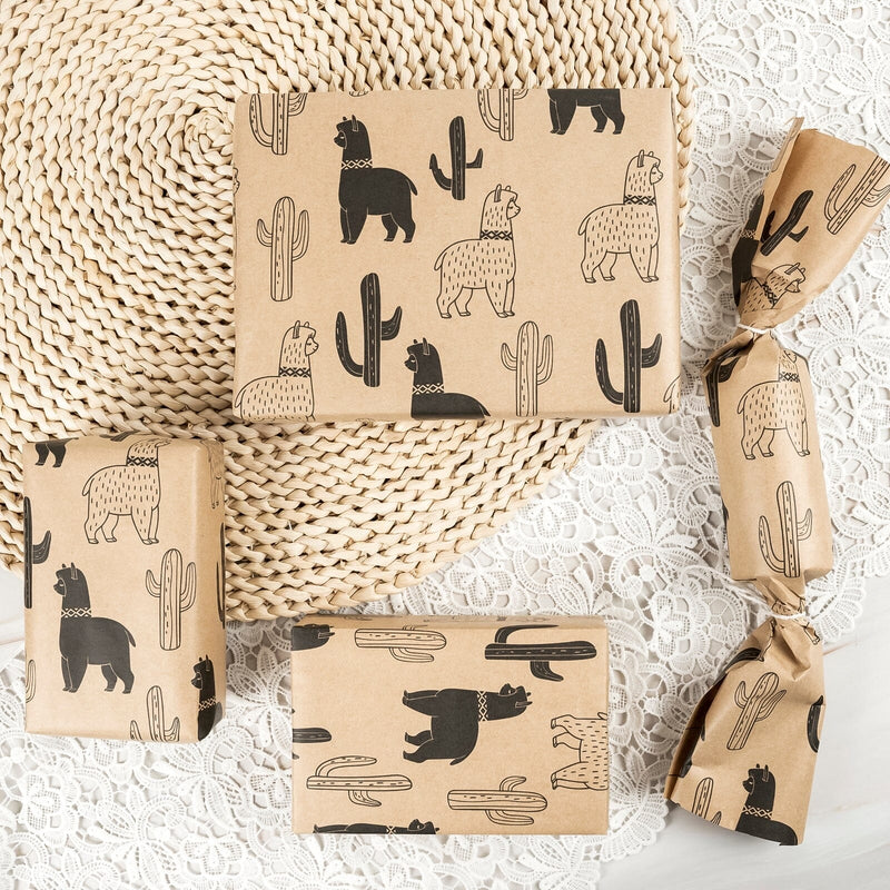 Load image into Gallery viewer, Alpaca Kraft Wrapping Paper
