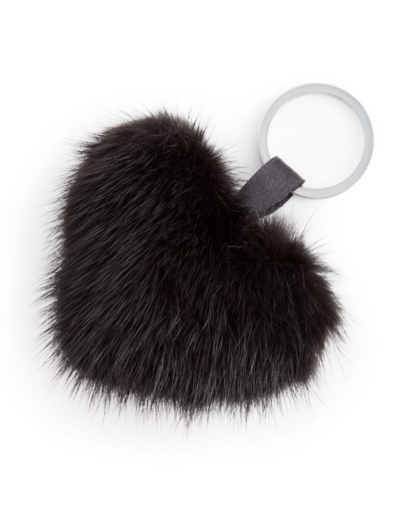 Load image into Gallery viewer, Alpaca Love Heart Shaped Fur Keychain
