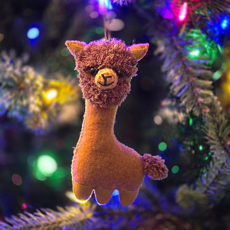 Load image into Gallery viewer, Alpaca Puff Plush Ornaments
