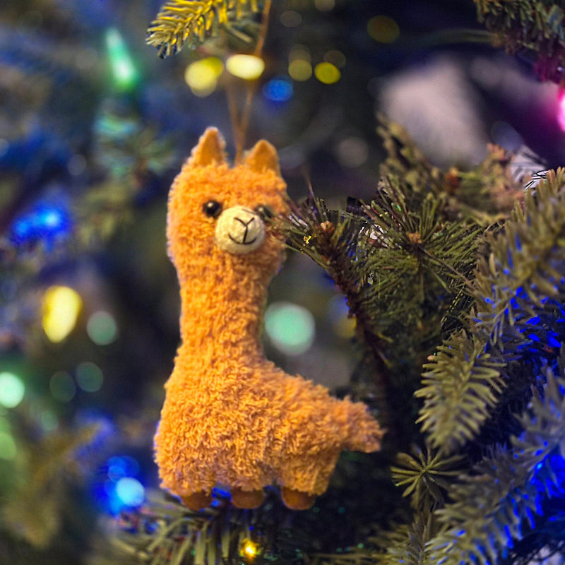 Load image into Gallery viewer, Alpaca Puff Plush Ornaments
