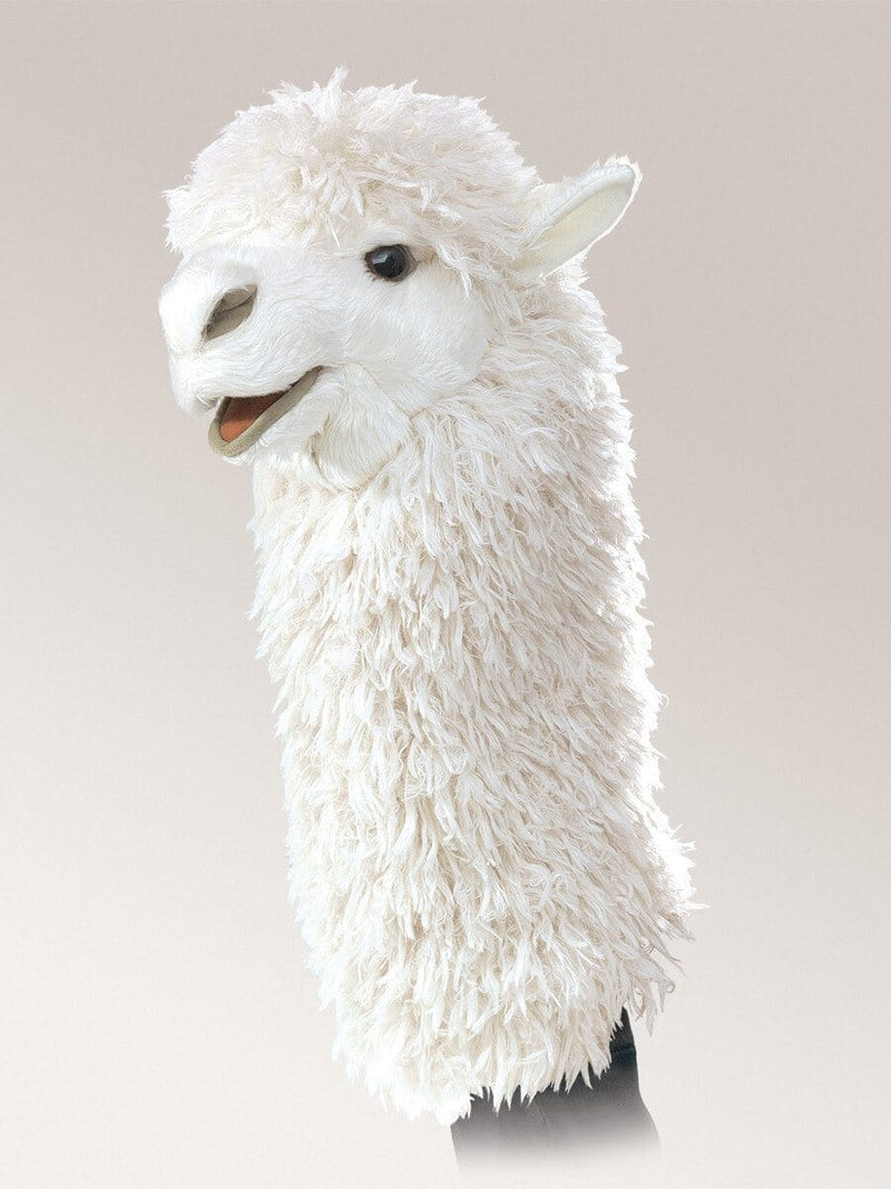 Load image into Gallery viewer, Alpaca Stage Hand Puppet
