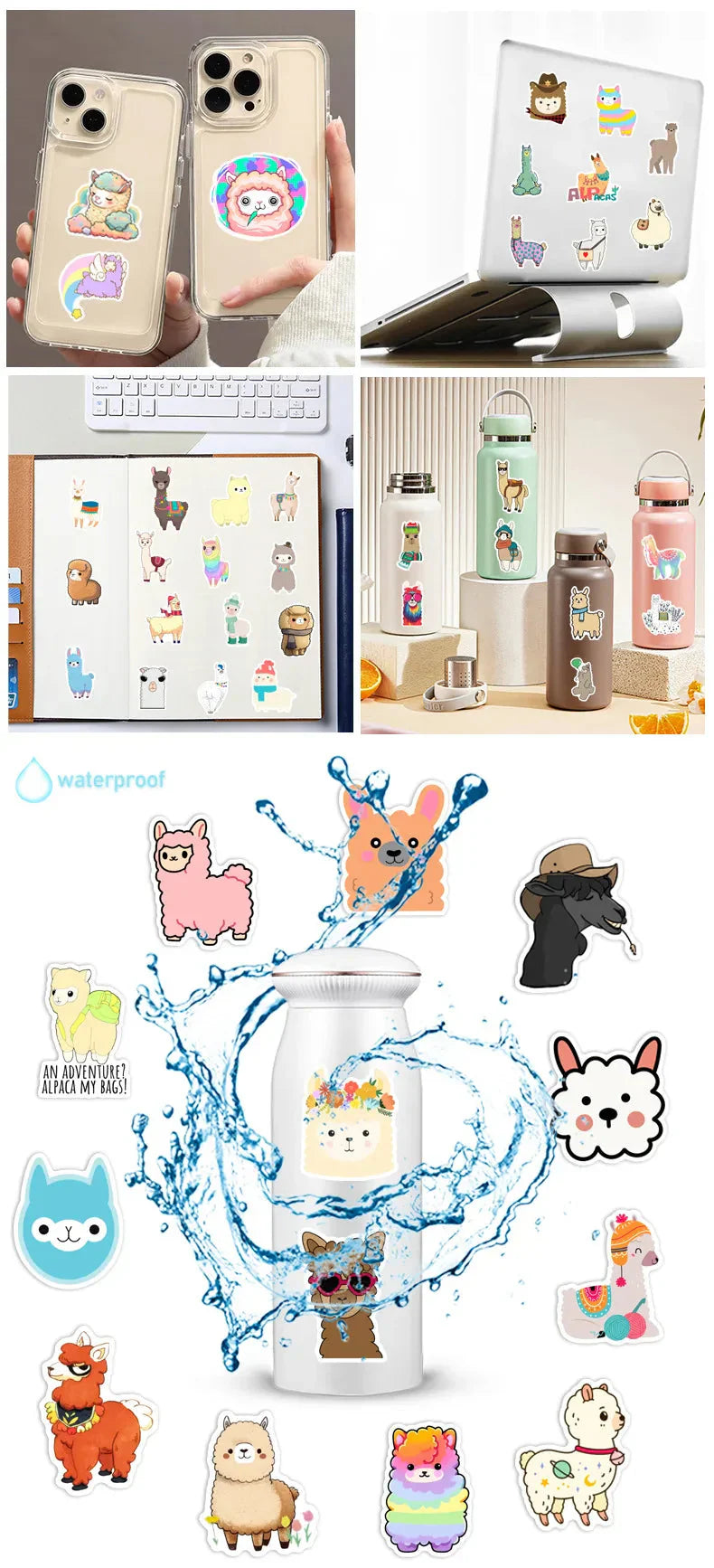 Load image into Gallery viewer, Alpaca Stickers Glossy
