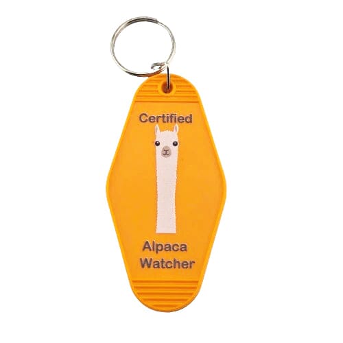 Alpaca Vintage Motel Keychain Souvenir