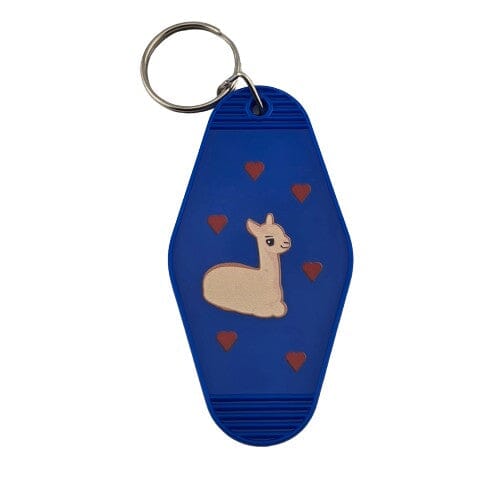 Load image into Gallery viewer, Alpaca Vintage Motel Keychain Souvenir
