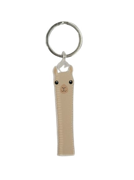 Load image into Gallery viewer, Alpaca Watching Keychain
