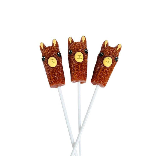 Alpaca Watching Lollipops